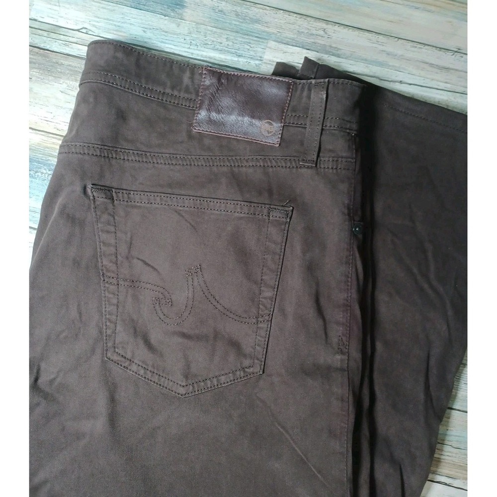 AG Adriano Goldschmied The Everett Slim Straight Jeans 38x25 Brown Slim Straight